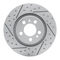 Dynamic Friction 2514-74025 - Brake Kit - Coated Drilled and Slotted Brake Rotors and 5000 Advanced Brake Pads with Hardware
