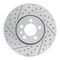 Dynamic Friction 2514-74027 - Brake Kit - Coated Drilled and Slotted Brake Rotors and 5000 Advanced Brake Pads with Hardware