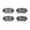 Dynamic Friction 2514-76095 - Brake Kit - Coated Drilled and Slotted Brake Rotors and 5000 Advanced Brake Pads with Hardware
