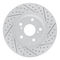 Dynamic Friction 2514-76099 - Brake Kit - Coated Drilled and Slotted Brake Rotors and 5000 Advanced Brake Pads with Hardware