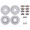 Dynamic Friction 2614-27005 - Brake Kit - Coated Drilled and Slotted Brake Rotors and 5000 Euro Ceramic Brake Pads with Hardware