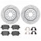 Dynamic Friction 2712-74064 - Brake Kit - Geoperformance Coated Drilled and Slotted Brake Rotor and Active Performance 309 Brake Pads