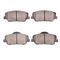 Dynamic Friction 2712-03006 - Brake Kit - Slotted Coated Carbon Alloy Brake Rotor and Active Performance 309 Brake Pads