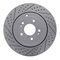Dynamic Friction 2712-03010 - Brake Kit - Geoperformance Coated Drilled and Slotted Brake Rotor and Active Performance 309 Brake Pads