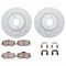 Dynamic Friction 2712-03016 - Brake Kit - Geoperformance Coated Drilled and Slotted Brake Rotor and Active Performance 309 Brake Pads