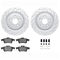 Dynamic Friction 2712-20006 - Brake Kit - Drilled Coated Carbon Alloy Brake Rotor and Active Performance 309 Brake Pads