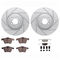 Dynamic Friction 2712-20009 - Brake Kit - Slotted Coated Carbon Alloy Brake Rotor and Active Performance 309 Brake Pads