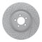 Dynamic Friction 2712-20016 - Brake Kit - Geoperformance Coated Drilled and Slotted Brake Rotor and Active Performance 309 Brake Pads