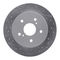 Dynamic Friction 2712-01008 - Brake Kit - Geoperformance Coated Drilled and Slotted Brake Rotor and Active Performance 309 Brake Pads