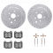 Dynamic Friction 2712-13044 - Brake Kit - Geoperformance Coated Drilled and Slotted Brake Rotor and Active Performance 309 Brake Pads