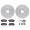 Dynamic Friction 2712-13077 - Brake Kit - Geoperformance Coated Drilled and Slotted Brake Rotor and Active Performance 309 Brake Pads