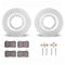 Dynamic Friction 2712-26002 - Brake Kit - Drilled Coated Carbon Alloy Brake Rotor and Active Performance 309 Brake Pads