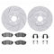 Dynamic Friction 2712-67072 - Brake Kit - Geoperformance Coated Drilled and Slotted Brake Rotor and Active Performance 309 Brake Pads