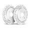 Dynamic Friction 2002-01005 - Geoperformance Coated Drilled and Slotted Brake Rotor 2 Wheel Set