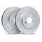 Dynamic Friction Sport Coated Drilled and Slotted Brake Rotors