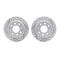 Dynamic Friction Sport Coated Drilled and Slotted Brake Rotors