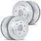 Dynamic Friction Sport Coated Drilled and Slotted Brake Rotors