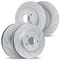 Dynamic Friction Sport Coated Drilled and Slotted Brake Rotors