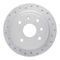 Dynamic Friction 820-01011L - Drilled Coated Carbon Alloy Brake Rotor