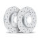 Dynamic Friction Sport Coated Drilled and Slotted Brake Rotors