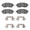 Dynamic Friction 4000-1650-01 - HybriDynamic Brake Pads Hardware Kit