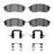 Dynamic Friction 4000-0888-01 - HybriDynamic Brake Pads Hardware Kit