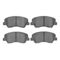 Dynamic Friction 2512-03070 - Brake Kit - Coated Drilled and Slotted Brake Rotors and 5000 Advanced Brake Pads with Hardware