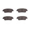 Dynamic Friction 2512-03062 - Brake Kit - Coated Drilled and Slotted Brake Rotors and 5000 Advanced Brake Pads with Hardware