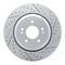 Dynamic Friction 2512-03085 - Brake Kit - Coated Drilled and Slotted Brake Rotors and 5000 Advanced Brake Pads with Hardware