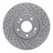 Dynamic Friction 2512-03015 - Brake Kit - Coated Drilled and Slotted Brake Rotors and 5000 Advanced Brake Pads with Hardware