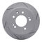 Dynamic Friction 2512-03034 - Brake Kit - Coated Drilled and Slotted Brake Rotors and 5000 Advanced Brake Pads with Hardware