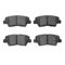 Dynamic Friction 2512-03036 - Brake Kit - Coated Drilled and Slotted Brake Rotors and 5000 Advanced Brake Pads with Hardware