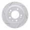 Dynamic Friction 2512-03040 - Brake Kit - Coated Drilled and Slotted Brake Rotors and 5000 Advanced Brake Pads with Hardware