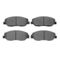 Dynamic Friction 2512-03041 - Brake Kit - Coated Drilled and Slotted Brake Rotors and 5000 Advanced Brake Pads with Hardware