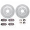 Dynamic Friction 2512-03047 - Brake Kit - Coated Drilled and Slotted Brake Rotors and 5000 Advanced Brake Pads with Hardware
