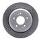 Dynamic Friction 2512-03049 - Brake Kit - Coated Drilled and Slotted Brake Rotors and 5000 Advanced Brake Pads with Hardware