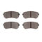 Dynamic Friction 2512-03054 - Brake Kit - Coated Drilled and Slotted Brake Rotors and 5000 Advanced Brake Pads with Hardware