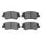 Dynamic Friction 2512-03056 - Brake Kit - Coated Drilled and Slotted Brake Rotors and 5000 Advanced Brake Pads with Hardware