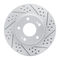 Dynamic Friction 2512-03057 - Brake Kit - Coated Drilled and Slotted Brake Rotors and 5000 Advanced Brake Pads with Hardware