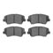 Dynamic Friction 2512-03058 - Brake Kit - Coated Drilled and Slotted Brake Rotors and 5000 Advanced Brake Pads with Hardware