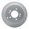 Dynamic Friction 2512-03072 - Brake Kit - Coated Drilled and Slotted Brake Rotors and 5000 Advanced Brake Pads with Hardware