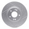 Dynamic Friction 2512-03081 - Brake Kit - Coated Drilled and Slotted Brake Rotors and 5000 Advanced Brake Pads with Hardware