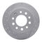 Dynamic Friction 2512-03011 - Brake Kit - Coated Drilled and Slotted Brake Rotors and 5000 Advanced Brake Pads with Hardware