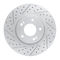 Dynamic Friction 2512-03014 - Brake Kit - Coated Drilled and Slotted Brake Rotors and 5000 Advanced Brake Pads with Hardware