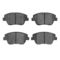 Dynamic Friction 2512-03022 - Brake Kit - Coated Drilled and Slotted Brake Rotors and 5000 Advanced Brake Pads with Hardware