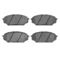 Dynamic Friction 2512-03076 - Brake Kit - Coated Drilled and Slotted Brake Rotors and 5000 Advanced Brake Pads with Hardware