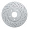 Dynamic Friction 2512-03083 - Brake Kit - Coated Drilled and Slotted Brake Rotors and 5000 Advanced Brake Pads with Hardware