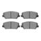 Dynamic Friction 2512-03024 - Brake Kit - Coated Drilled and Slotted Brake Rotors and 5000 Advanced Brake Pads with Hardware