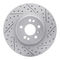 Dynamic Friction 2612-63179 - Brake Kit - Coated Drilled and Slotted Brake Rotors and 5000 Euro Ceramic Brake Pads with Hardware