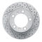 Dynamic Friction 2512-02009 - Brake Kit - Coated Drilled and Slotted Brake Rotors and 5000 Advanced Brake Pads with Hardware